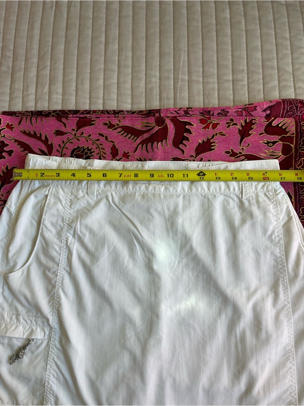 Columbia Omni-Shade White Cargo utility skort size L - Picture 9 of 11